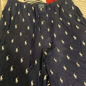 Men polo pajamas shorts M